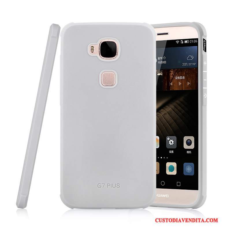 Custodia Huawei G7 Plus Silicone Chiaro Anti-caduta, Cover Huawei G7 Plus Protezione Telefono Grigio