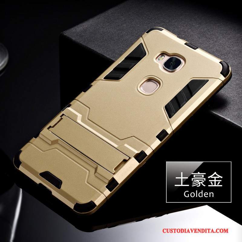 Custodia Huawei G7 Plus Silicone Morbidotelefono, Cover Huawei G7 Plus Oro Anti-caduta