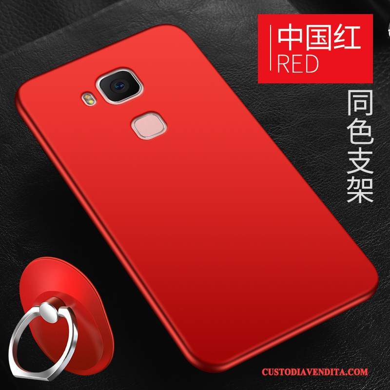 Custodia Huawei G7 Plus Silicone Semplici Di Personalità, Cover Huawei G7 Plus Protezione Rosso Tendenza