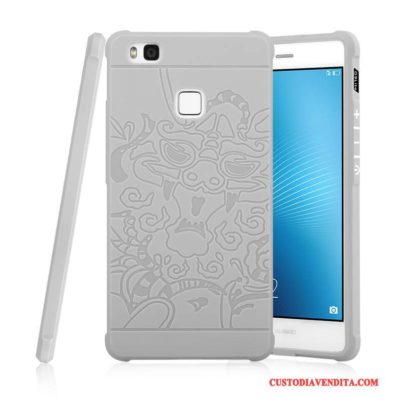 Custodia Huawei G9 Lite Creativo Gioventù Grigio, Cover Huawei G9 Lite Silicone Chiaro Tendenza