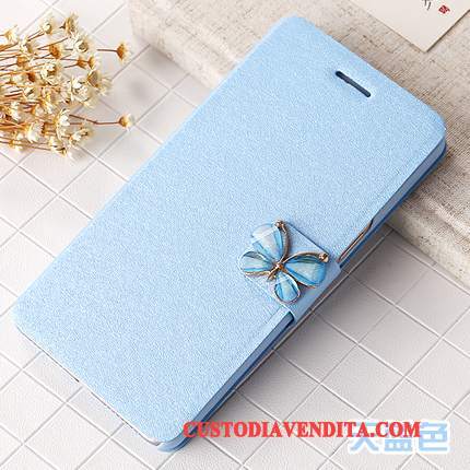 Custodia Huawei G9 Lite Pelle Bianco Gioventù, Cover Huawei G9 Lite Folio Telefono