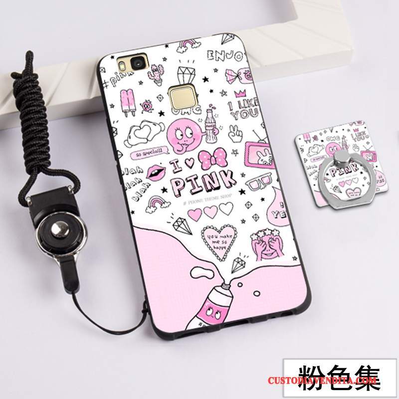 Custodia Huawei G9 Lite Protezione Telefono Morbido, Cover Huawei G9 Lite Cartone Animato Gioventù Rosa