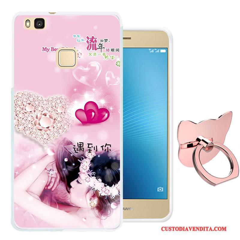 Custodia Huawei G9 Lite Silicone Gioventùtelefono, Cover Huawei G9 Lite Cartone Animato Morbido Rosa