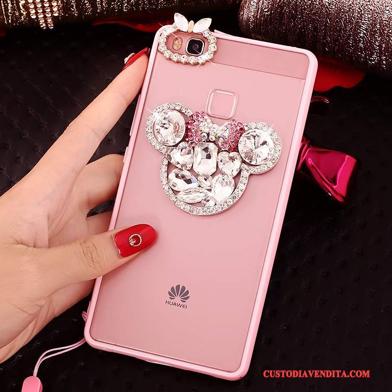 Custodia Huawei G9 Lite Strass Morbido Gioventù, Cover Huawei G9 Lite Protezione Tendenza Collo Appeso