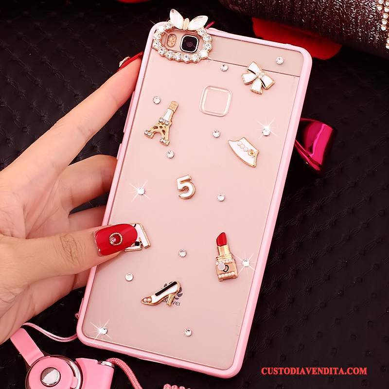 Custodia Huawei G9 Lite Strass Morbido Gioventù, Cover Huawei G9 Lite Protezione Tendenza Collo Appeso