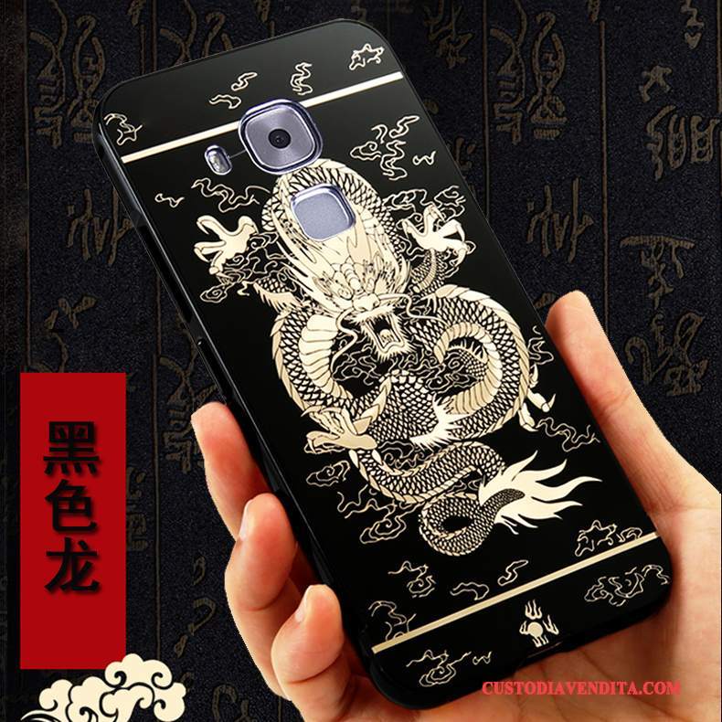 Custodia Huawei G9 Plus Creativo Anti-caduta Argento, Cover Huawei G9 Plus Protezione Tutto Incluso Metallo