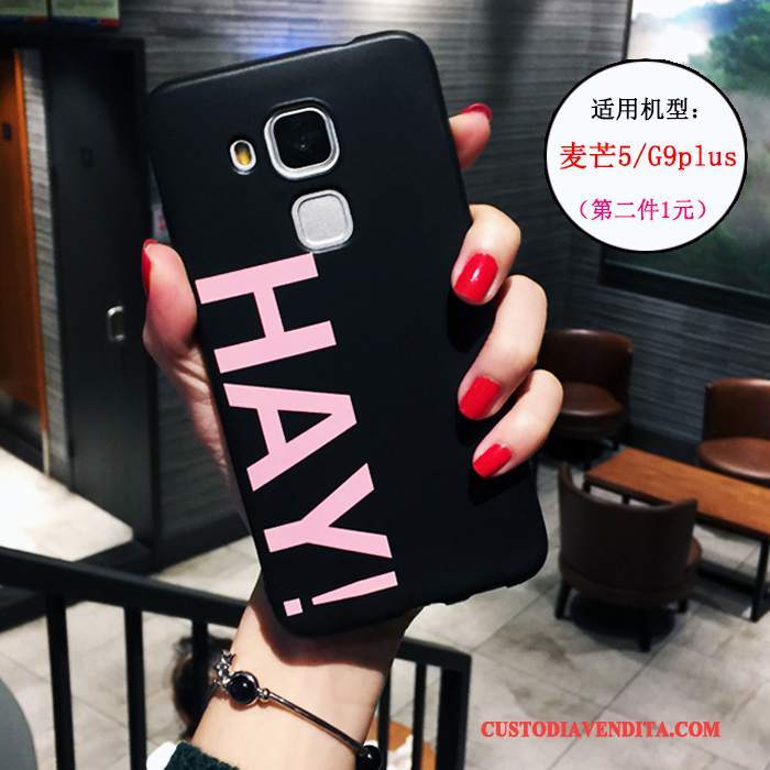 Custodia Huawei G9 Plus Creativo Di Personalitàtelefono, Cover Huawei G9 Plus Silicone Tendenza Nero