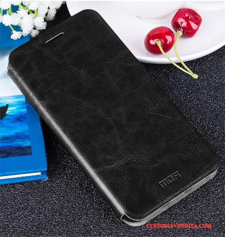 Custodia Huawei G9 Plus Pelle Anti-caduta Blu Chiaro, Cover Huawei G9 Plus Folio Telefono