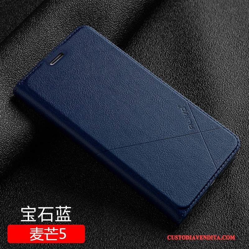 Custodia Huawei G9 Plus Pelle Nero Anti-caduta, Cover Huawei G9 Plus Folio Telefono