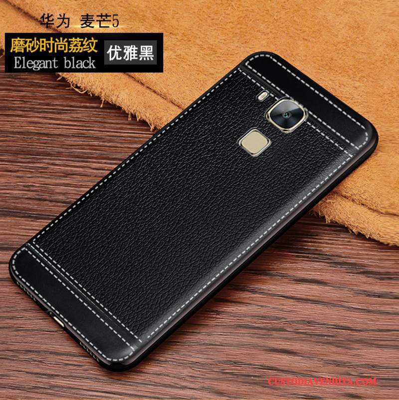 Custodia Huawei G9 Plus Pelle Nero Pellicola Protettiva, Cover Huawei G9 Plus Carino Semplici