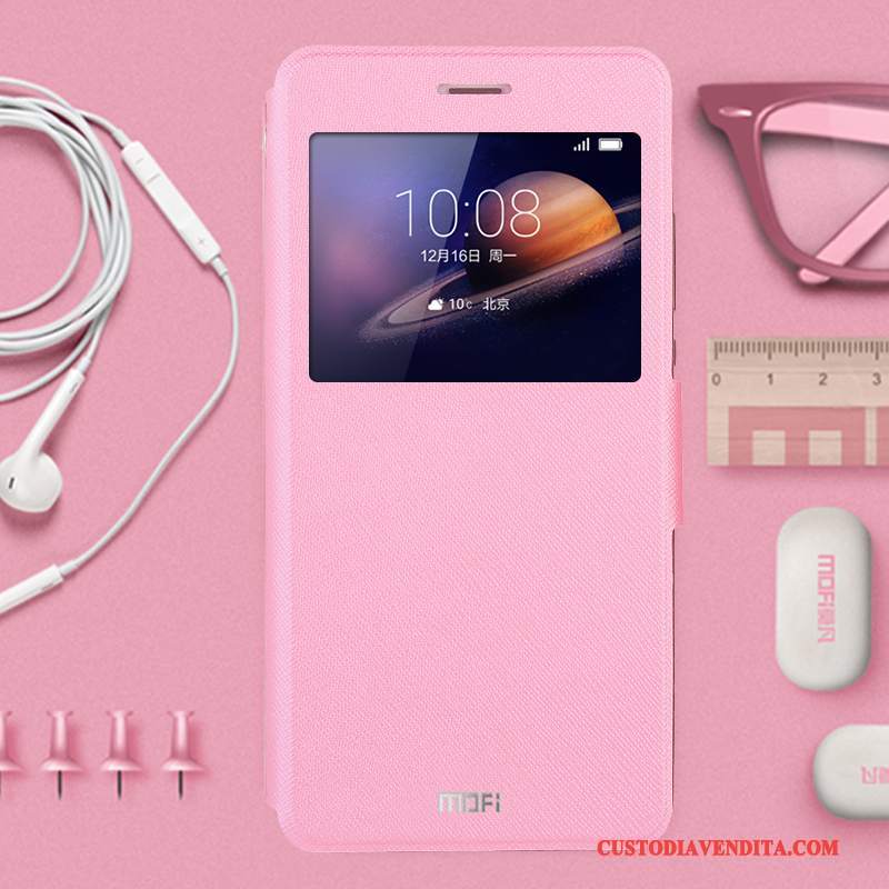 Custodia Huawei G9 Plus Pelle Ornamenti Appesi Oro, Cover Huawei G9 Plus Silicone Anti-cadutatelefono