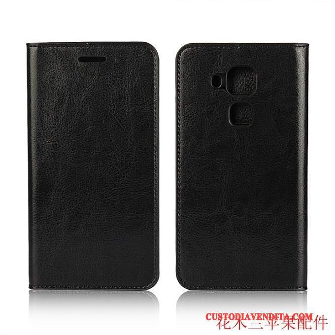 Custodia Huawei G9 Plus Pelle Telefono Rosso, Cover Huawei G9 Plus Folio Anti-caduta