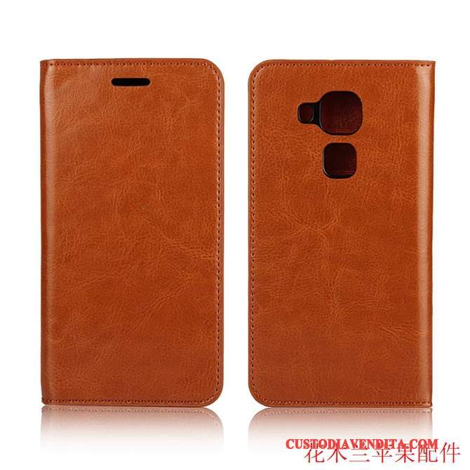 Custodia Huawei G9 Plus Pelle Telefono Rosso, Cover Huawei G9 Plus Folio Anti-caduta