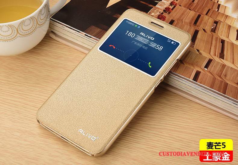 Custodia Huawei G9 Plus Pelle Tendenza Macchiati, Cover Huawei G9 Plus Protezione Tutto Incluso Anti-caduta