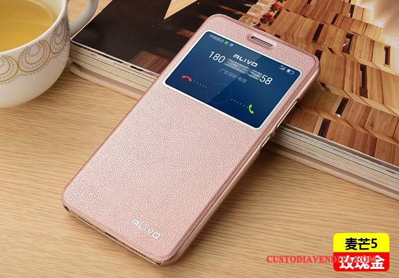 Custodia Huawei G9 Plus Pelle Tendenza Macchiati, Cover Huawei G9 Plus Protezione Tutto Incluso Anti-caduta