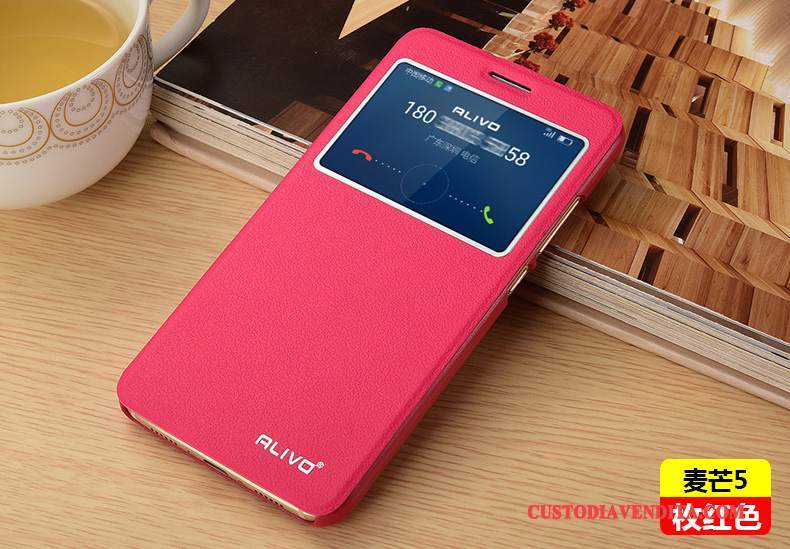 Custodia Huawei G9 Plus Pelle Tendenza Macchiati, Cover Huawei G9 Plus Protezione Tutto Incluso Anti-caduta