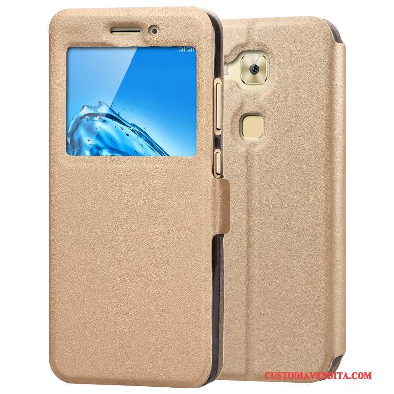 Custodia Huawei G9 Plus Pelle Verdetelefono, Cover Huawei G9 Plus Protezione Anti-caduta