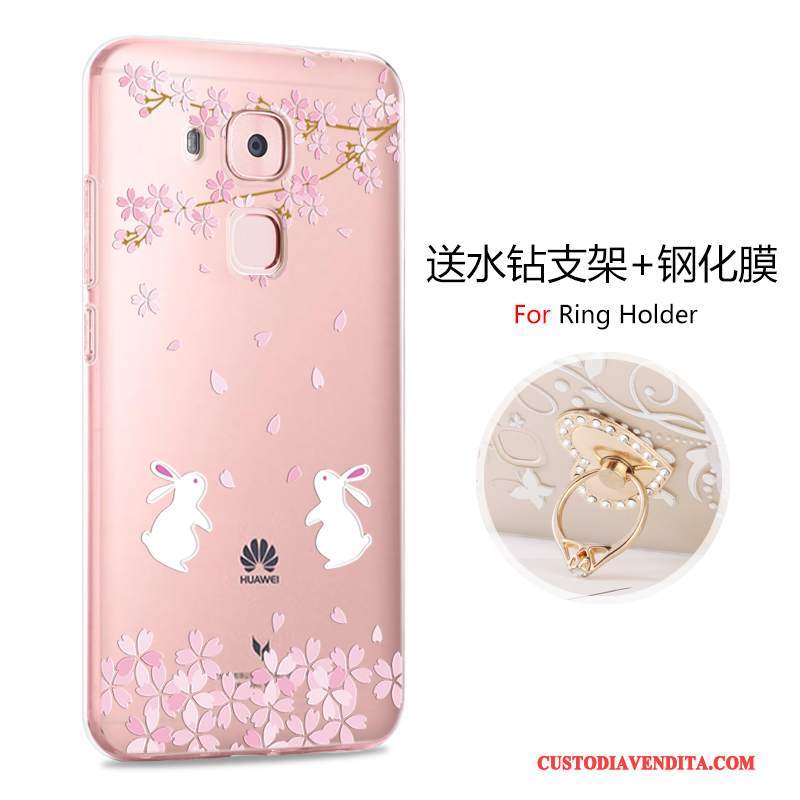 Custodia Huawei G9 Plus Protezione Anti-cadutatelefono, Cover Huawei G9 Plus Cartone Animato Morbido Oro