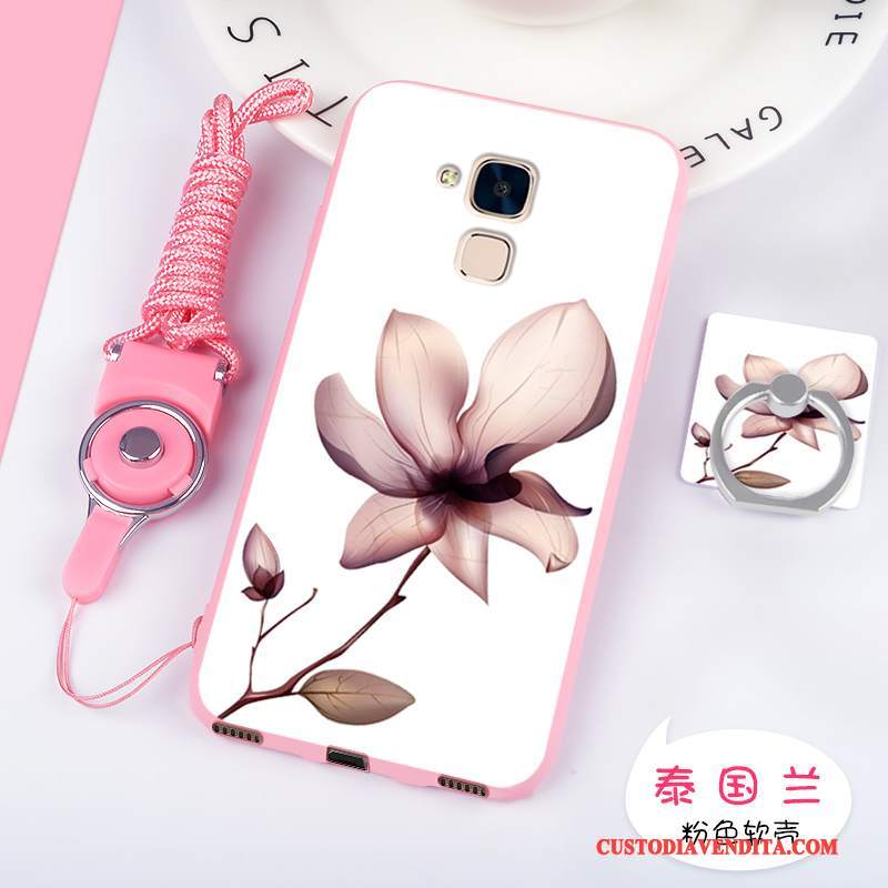 Custodia Huawei G9 Plus Protezione Morbidotelefono, Cover Huawei G9 Plus Cartone Animato Anti-caduta Rosa