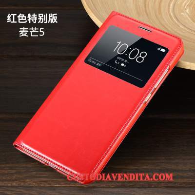 Custodia Huawei G9 Plus Protezione Rosso Tutto Incluso, Cover Huawei G9 Plus Pelle Telefono