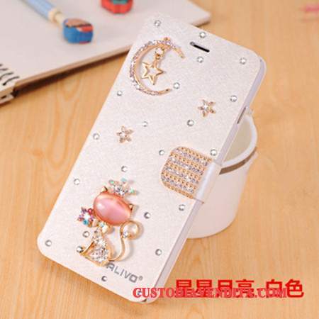 Custodia Huawei G9 Plus Protezione Telefono Tendenza, Cover Huawei G9 Plus Strass Blu Chiaro Anti-caduta