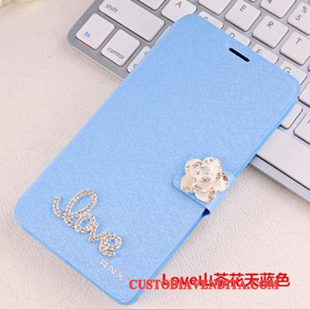 Custodia Huawei G9 Plus Protezione Telefono Tendenza, Cover Huawei G9 Plus Strass Blu Chiaro Anti-caduta