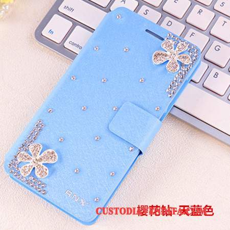 Custodia Huawei G9 Plus Protezione Telefono Tendenza, Cover Huawei G9 Plus Strass Blu Chiaro Anti-caduta