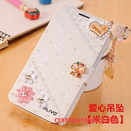 Custodia Huawei G9 Plus Protezione Telefono Tendenza, Cover Huawei G9 Plus Strass Blu Chiaro Anti-caduta