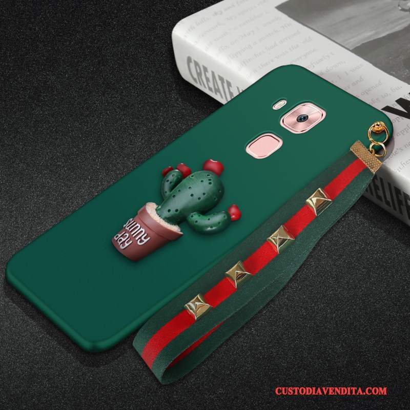 Custodia Huawei G9 Plus Silicone Anti-caduta Morbido, Cover Huawei G9 Plus Protezione Telefono Verde Scuro