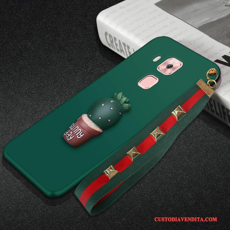 Custodia Huawei G9 Plus Silicone Anti-caduta Morbido, Cover Huawei G9 Plus Protezione Telefono Verde Scuro