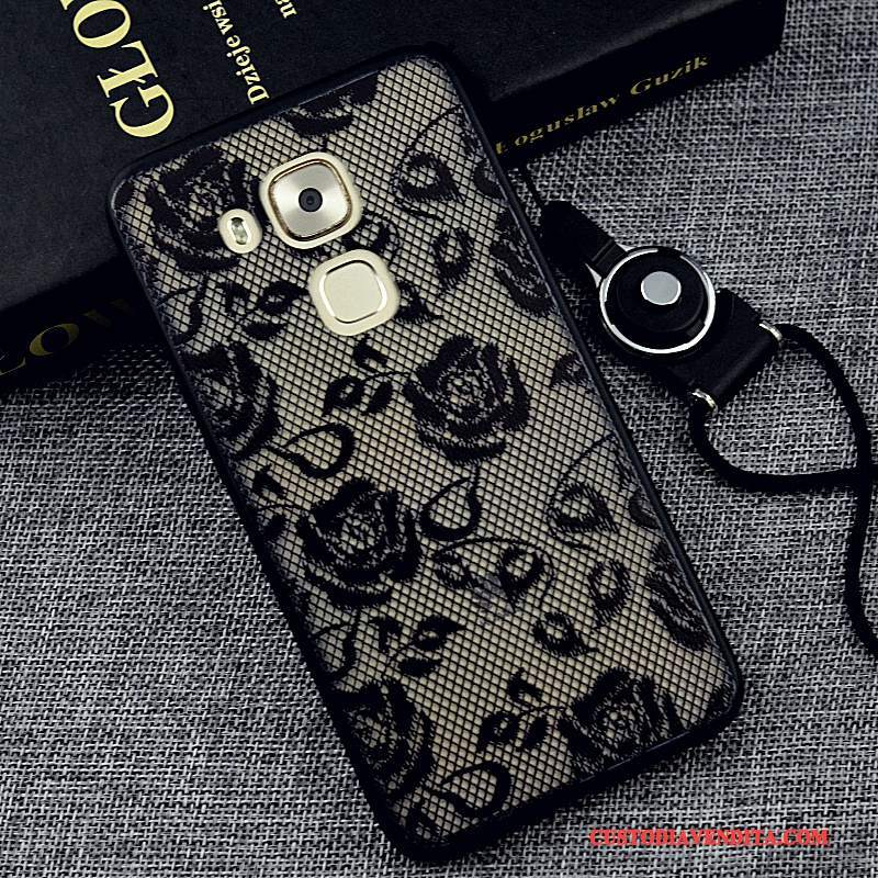 Custodia Huawei G9 Plus Silicone Nero Ornamenti Appesi, Cover Huawei G9 Plus Protezione Tutto Incluso Tendenza