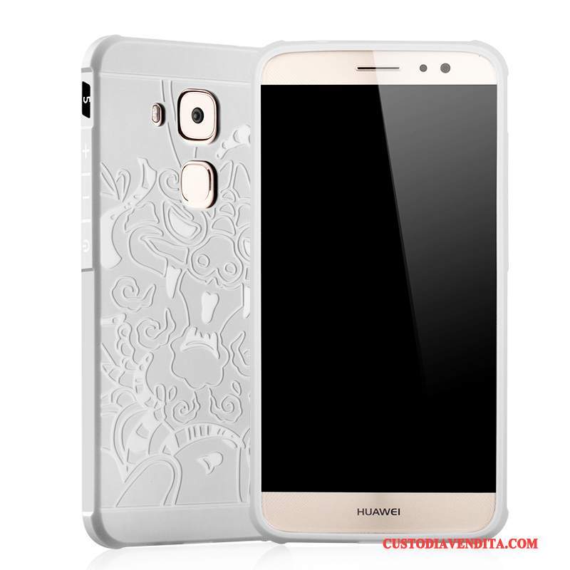 Custodia Huawei G9 Plus Silicone Telefono Chiaro, Cover Huawei G9 Plus Protezione Grigio Morbido