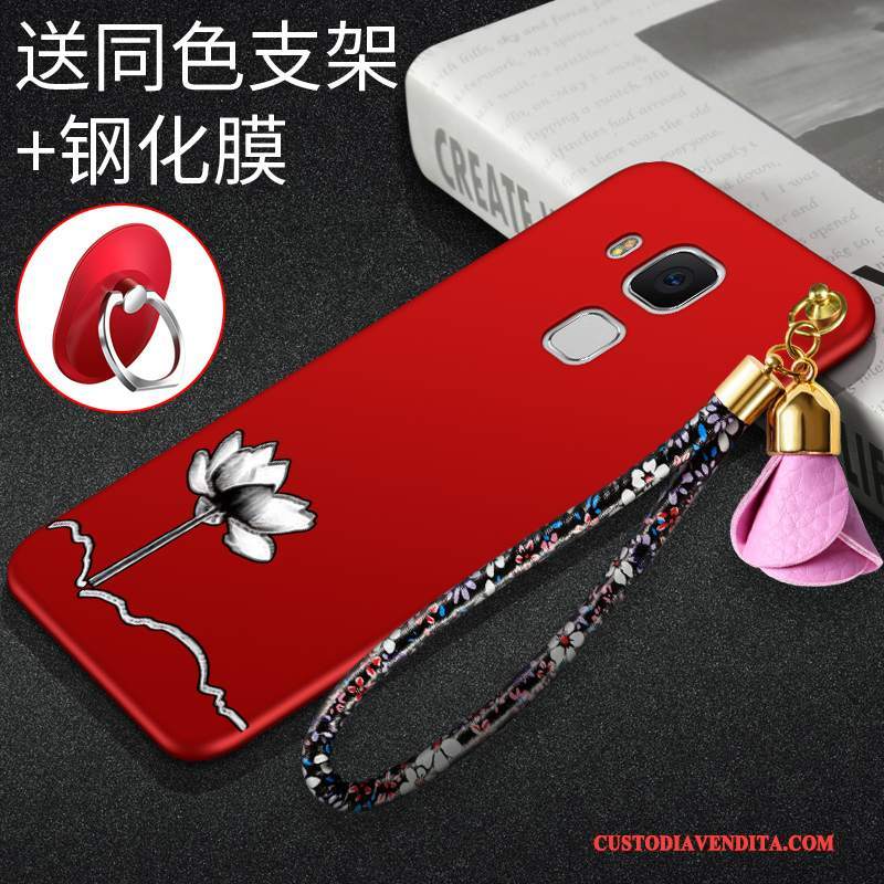 Custodia Huawei G9 Plus Silicone Telefono Morbido, Cover Huawei G9 Plus Anti-caduta Rosso