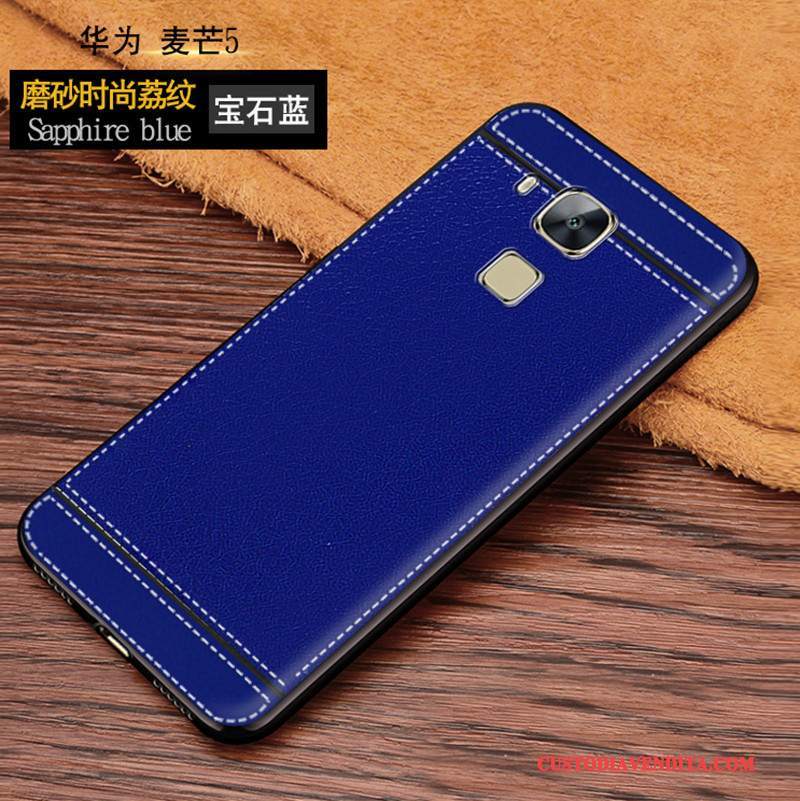 Custodia Huawei G9 Plus Silicone Telefono Morbido, Cover Huawei G9 Plus Protezione Blu