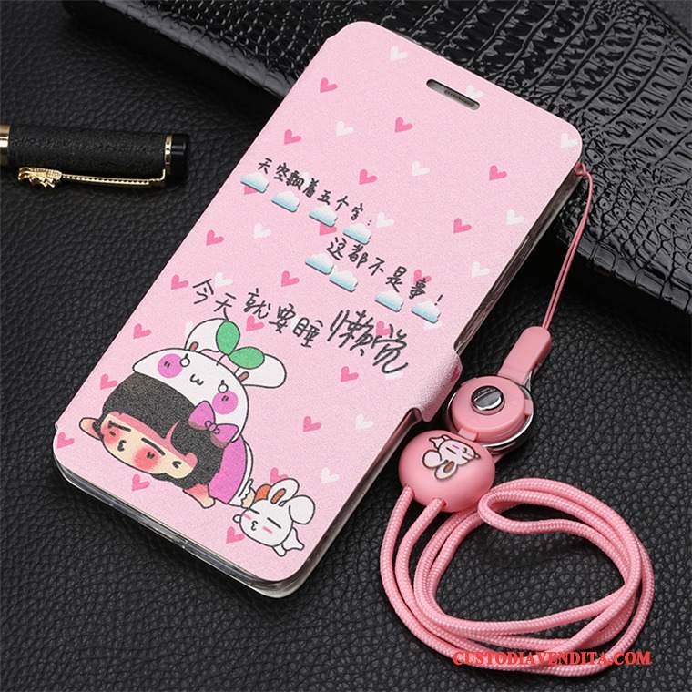 Custodia Huawei Mate 10 Cartone Animato Telefono Ornamenti Appesi, Cover Huawei Mate 10 Pelle Morbido Rosa