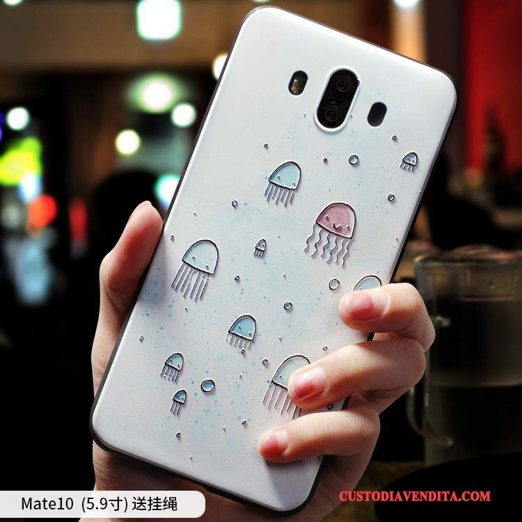 Custodia Huawei Mate 10 Creativo Bello Anti-caduta, Cover Huawei Mate 10 Silicone Tutto Inclusotelefono