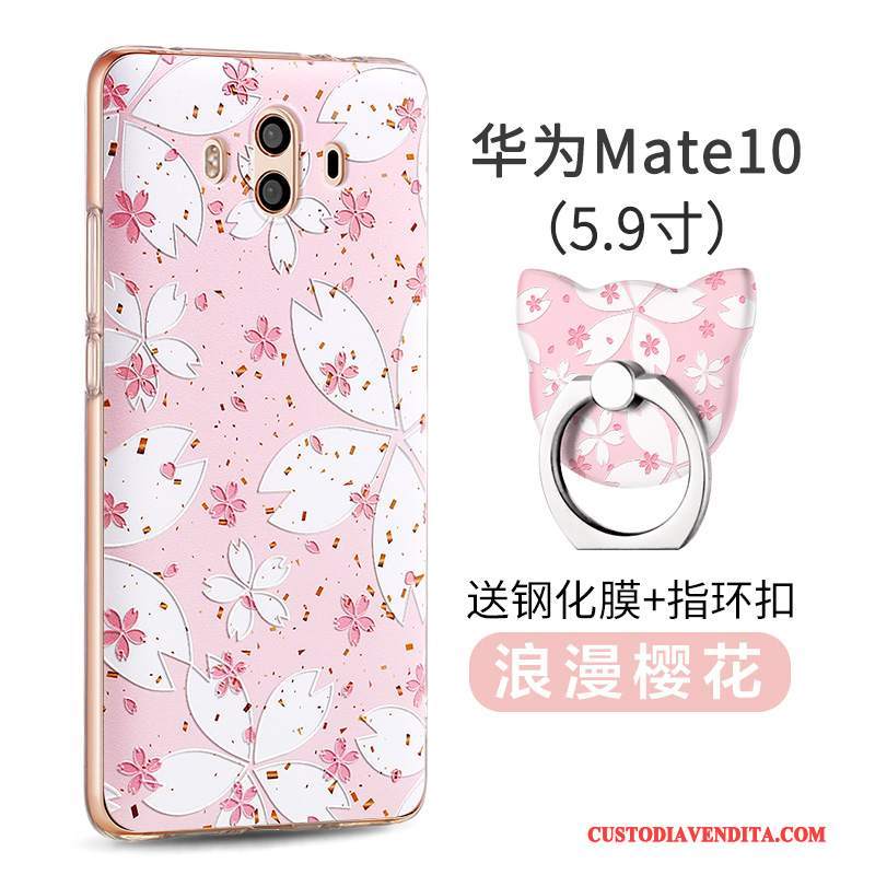 Custodia Huawei Mate 10 Creativo Di Personalitàtelefono, Cover Huawei Mate 10 Silicone Anti-caduta Rosa