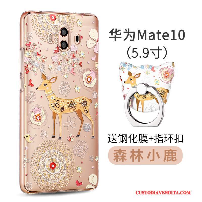 Custodia Huawei Mate 10 Creativo Di Personalitàtelefono, Cover Huawei Mate 10 Silicone Anti-caduta Rosa