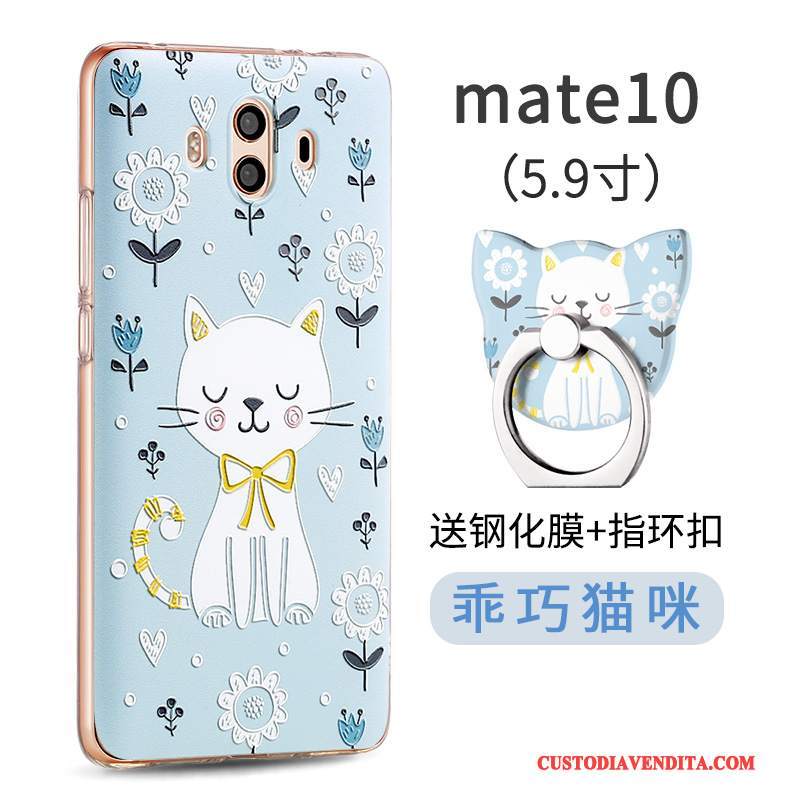 Custodia Huawei Mate 10 Creativo Giallo Morbido, Cover Huawei Mate 10 Silicone Telefono Di Personalità