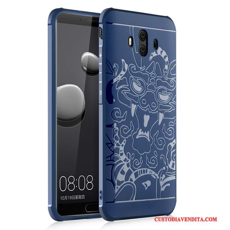 Custodia Huawei Mate 10 Creativo Morbido Anti-caduta, Cover Huawei Mate 10 Moda Modello Drago Tutto Incluso