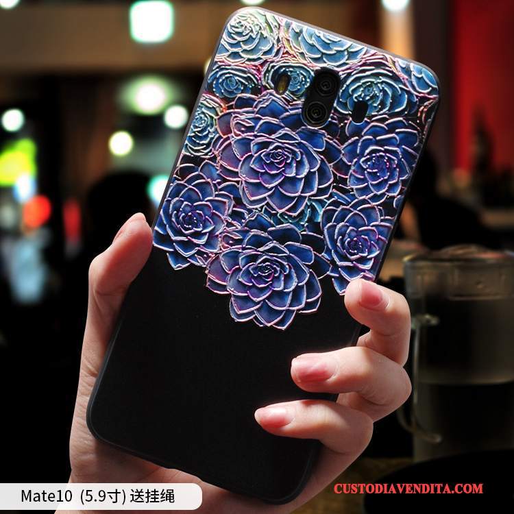 Custodia Huawei Mate 10 Creativo Telefono Morbido, Cover Huawei Mate 10 Silicone Etnico Di Personalità