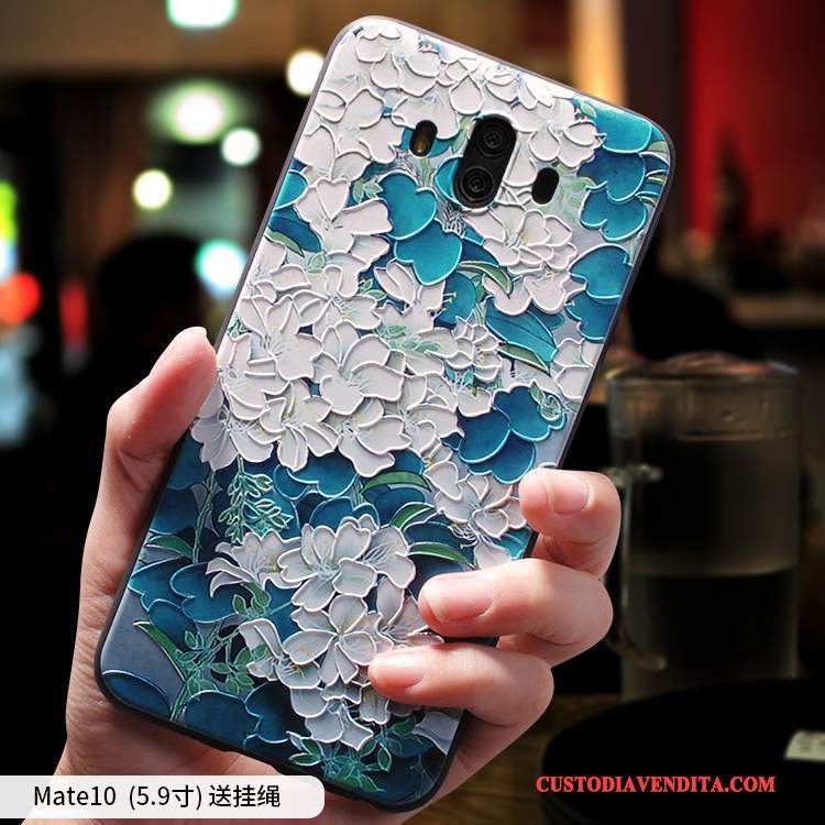 Custodia Huawei Mate 10 Creativo Tutto Incluso Anti-caduta, Cover Huawei Mate 10 Silicone Telefono Stile Cinese