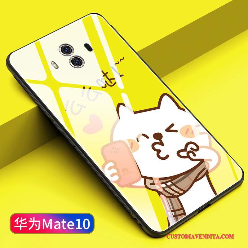 Custodia Huawei Mate 10 Creativo Vetro Specchio, Cover Huawei Mate 10 Rosatelefono