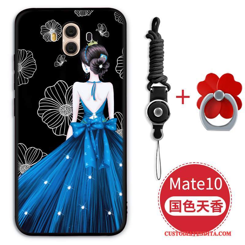 Custodia Huawei Mate 10 Goffratura Telefono Morbido, Cover Huawei Mate 10 Silicone Nuovo Tutto Incluso