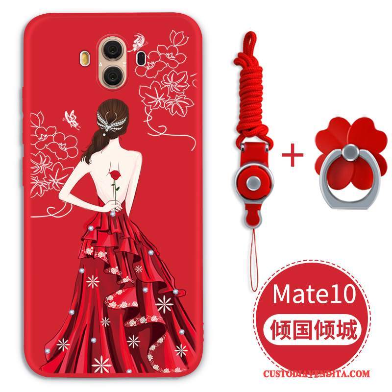 Custodia Huawei Mate 10 Goffratura Telefono Morbido, Cover Huawei Mate 10 Silicone Nuovo Tutto Incluso