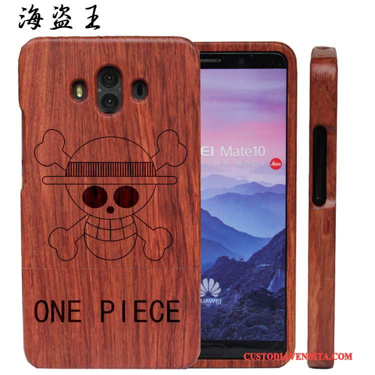 Custodia Huawei Mate 10 Legno Massello Difficile Lusso, Cover Huawei Mate 10 Protezione Telefono Legno