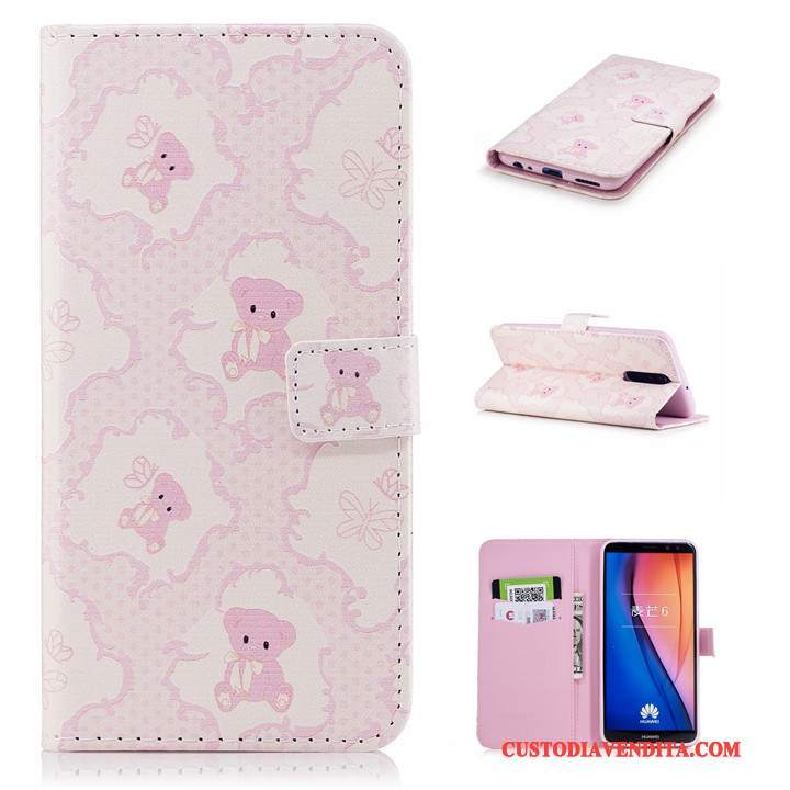 Custodia Huawei Mate 10 Lite Cartone Animato Anti-caduta Tutto Incluso, Cover Huawei Mate 10 Lite Folio Morbidotelefono