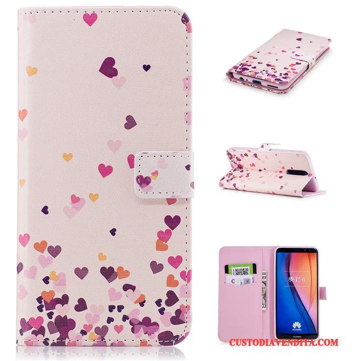 Custodia Huawei Mate 10 Lite Cartone Animato Anti-caduta Tutto Incluso, Cover Huawei Mate 10 Lite Folio Morbidotelefono