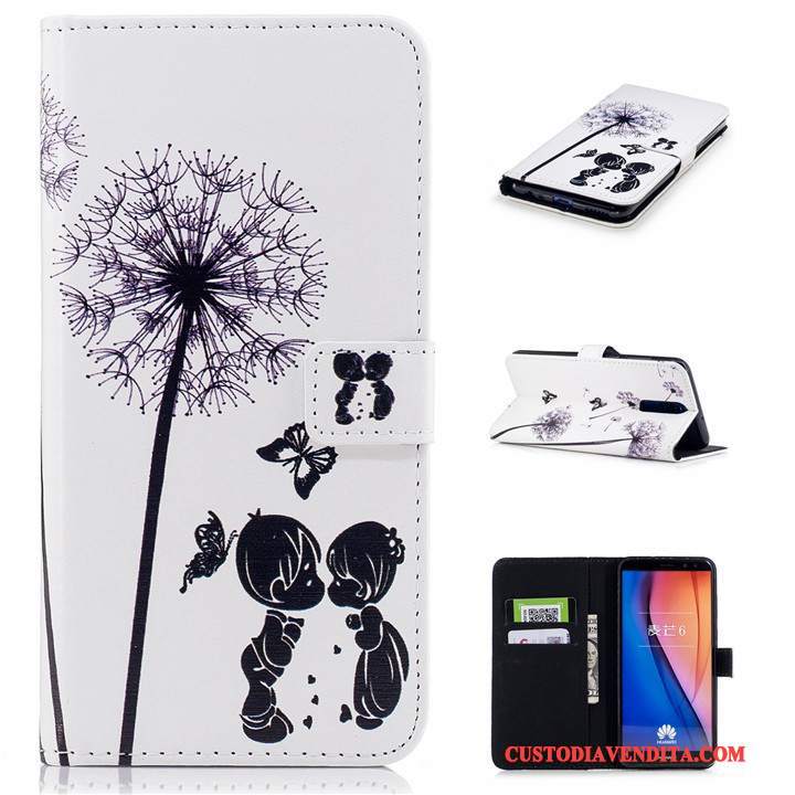 Custodia Huawei Mate 10 Lite Cartone Animato Anti-caduta Tutto Incluso, Cover Huawei Mate 10 Lite Folio Morbidotelefono