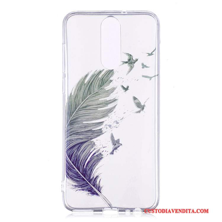 Custodia Huawei Mate 10 Lite Cartone Animato Trasparente Tutto Incluso, Cover Huawei Mate 10 Lite Protezione Anti-caduta Porpora